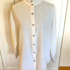 Drawstrings of Malibu Cotton Top. Sz. L